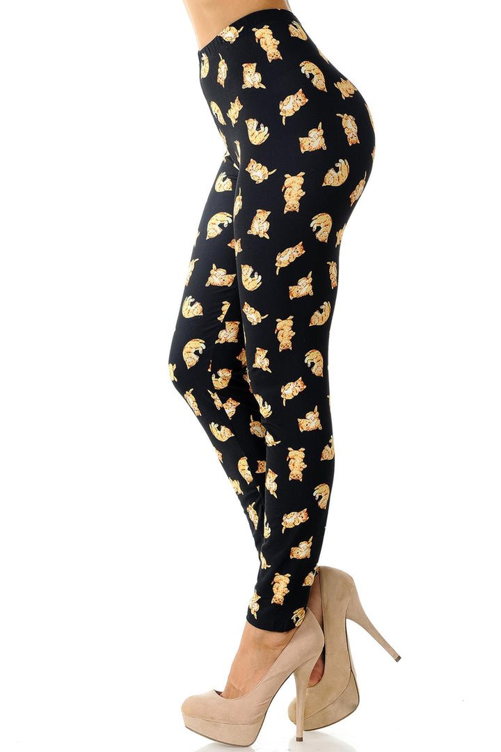 Creamy Soft Playful Kitty Cats Leggings
