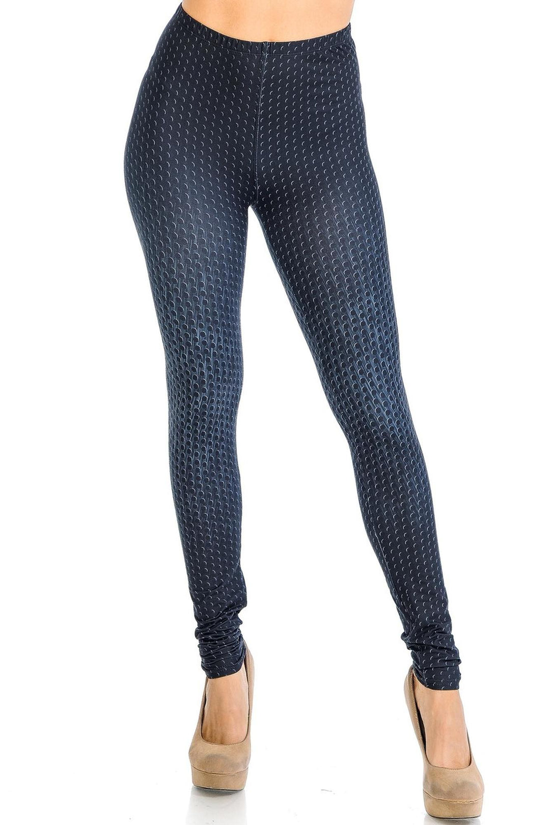 Creamy Soft Textured Dots Leggings - Signature Collection