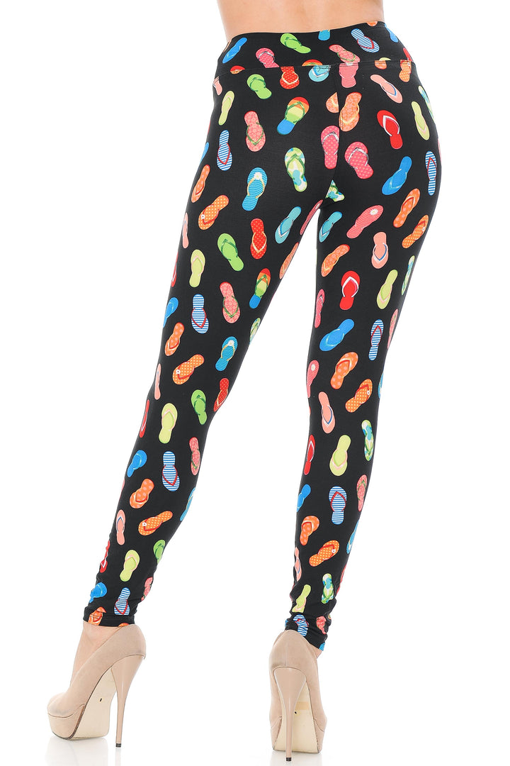 Buttery Smooth Summer Beach Sandals High Waisted Leggings