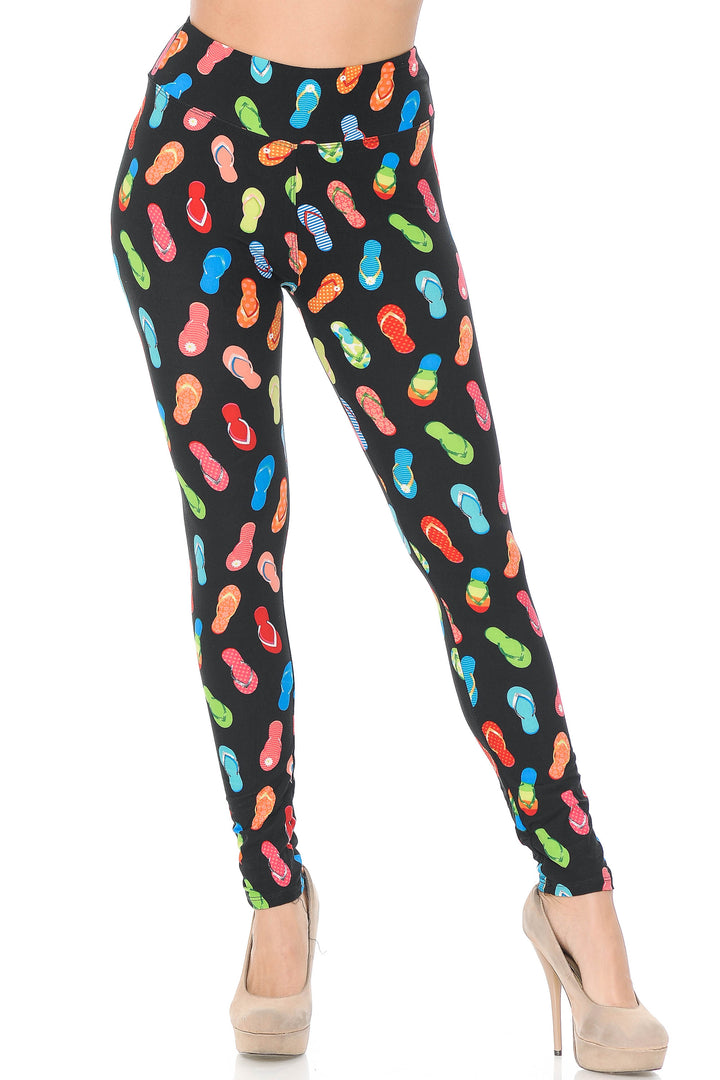 Buttery Smooth Summer Beach Sandals High Waisted Leggings