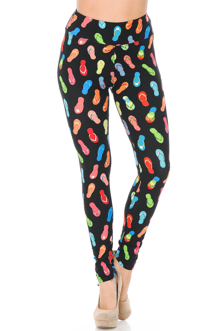 Buttery Smooth Summer Beach Sandals High Waisted Leggings