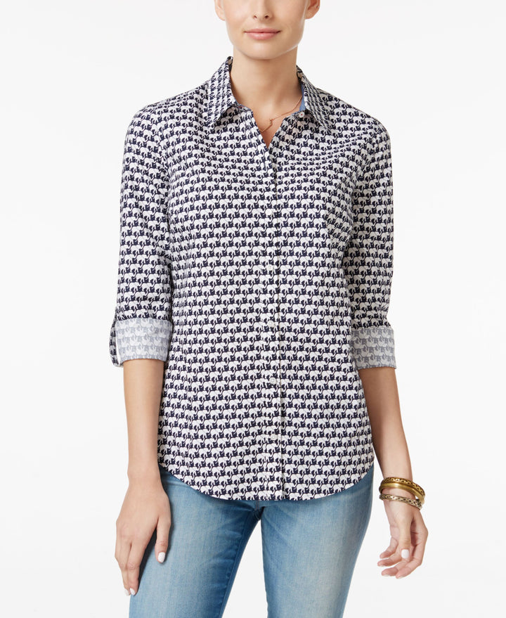 Charter Club Petite Printed Shirt