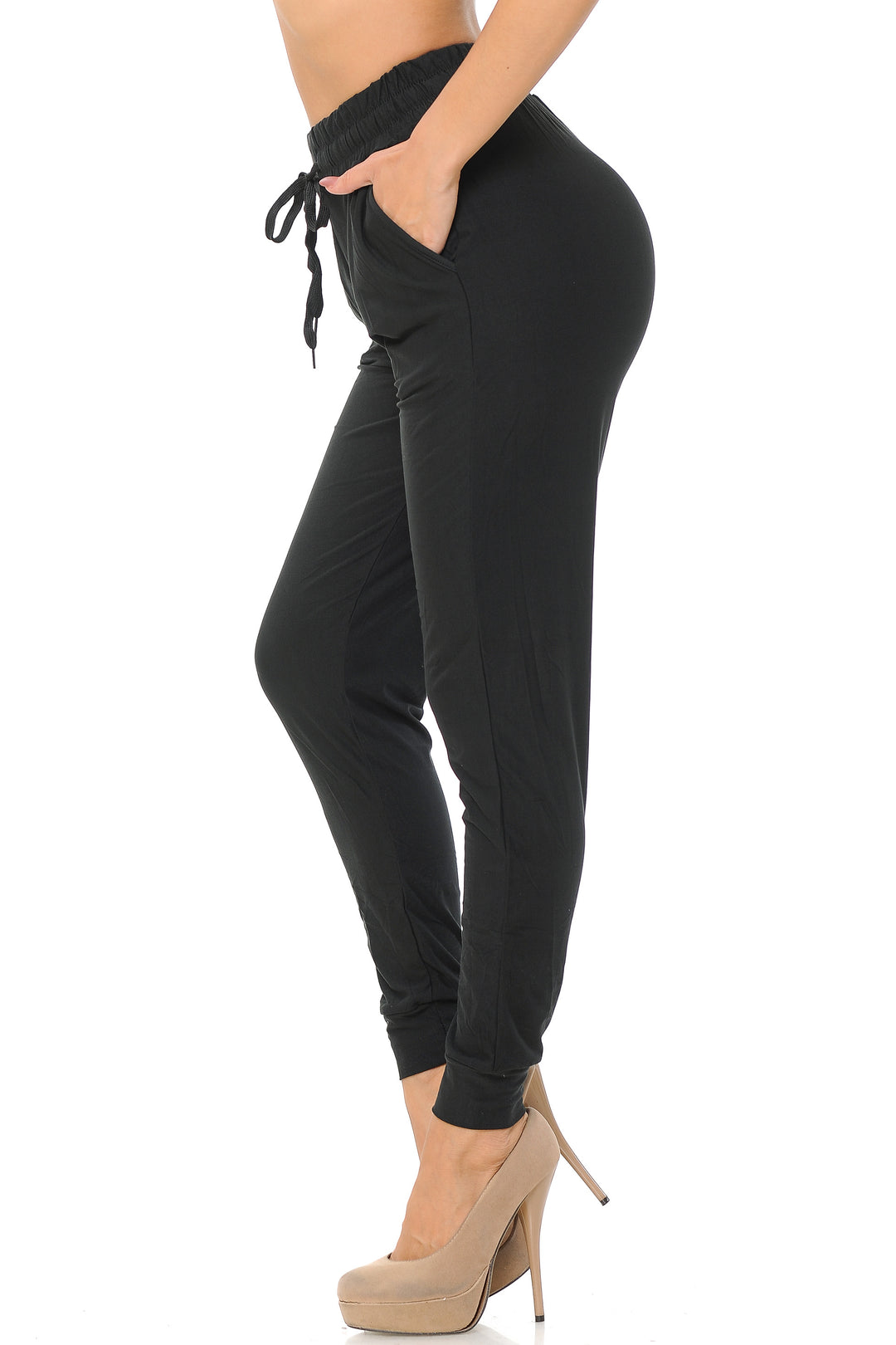 Buttery Soft Solid Basic Women's Joggers - EEVEE