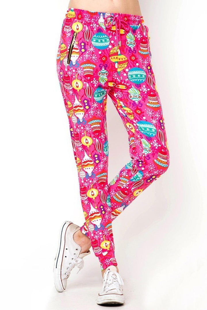 Buttery Soft Pink Christmas Joggers