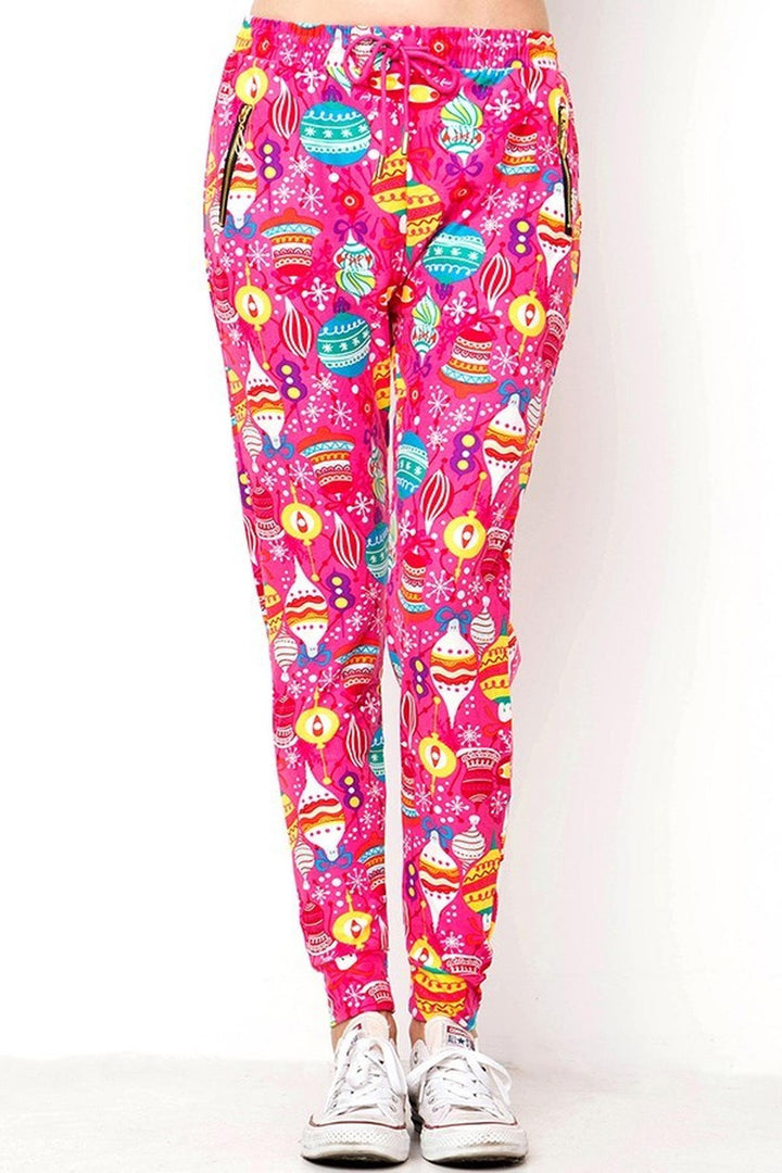 Buttery Soft Pink Christmas Joggers