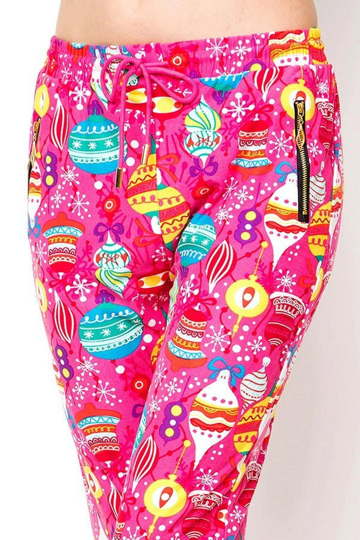 Buttery Soft Pink Christmas Joggers