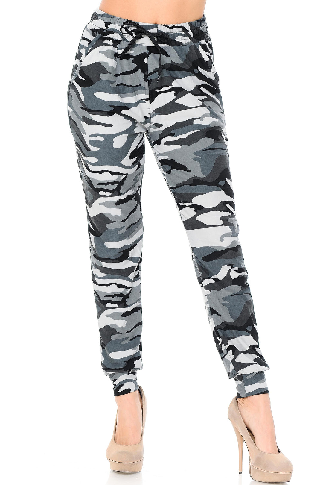 Buttery Soft Charcoal Camouflage Joggers