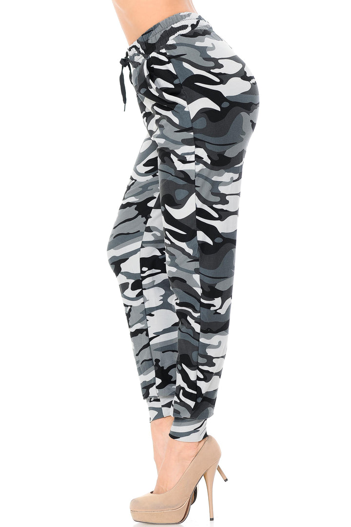 Buttery Soft Charcoal Camouflage Joggers