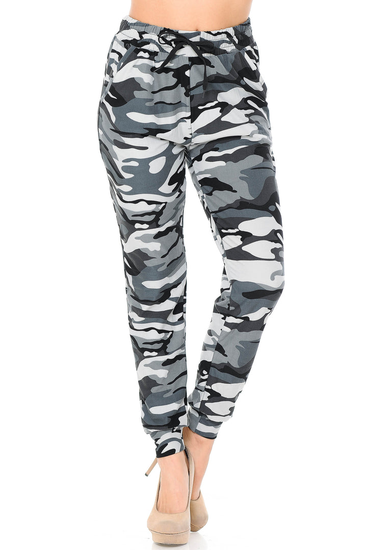 Buttery Soft Charcoal Camouflage Joggers