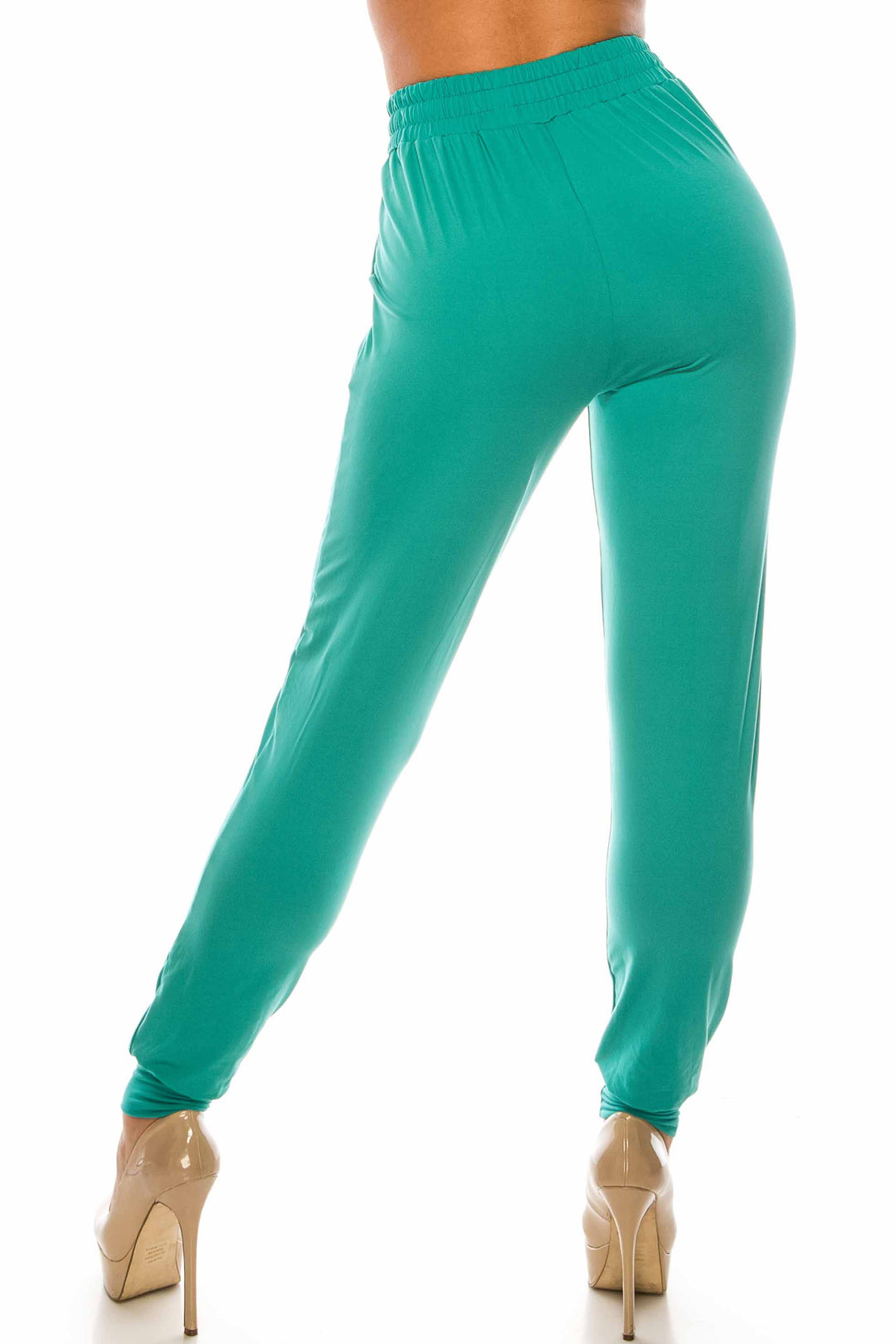 Buttery Soft Solid Basic Jade Joggers - EEVEE