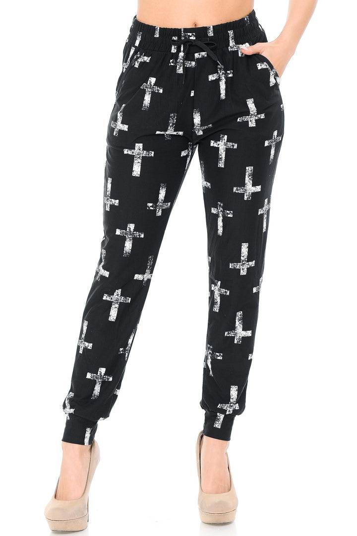 Buttery Soft Faded Cross Joggers