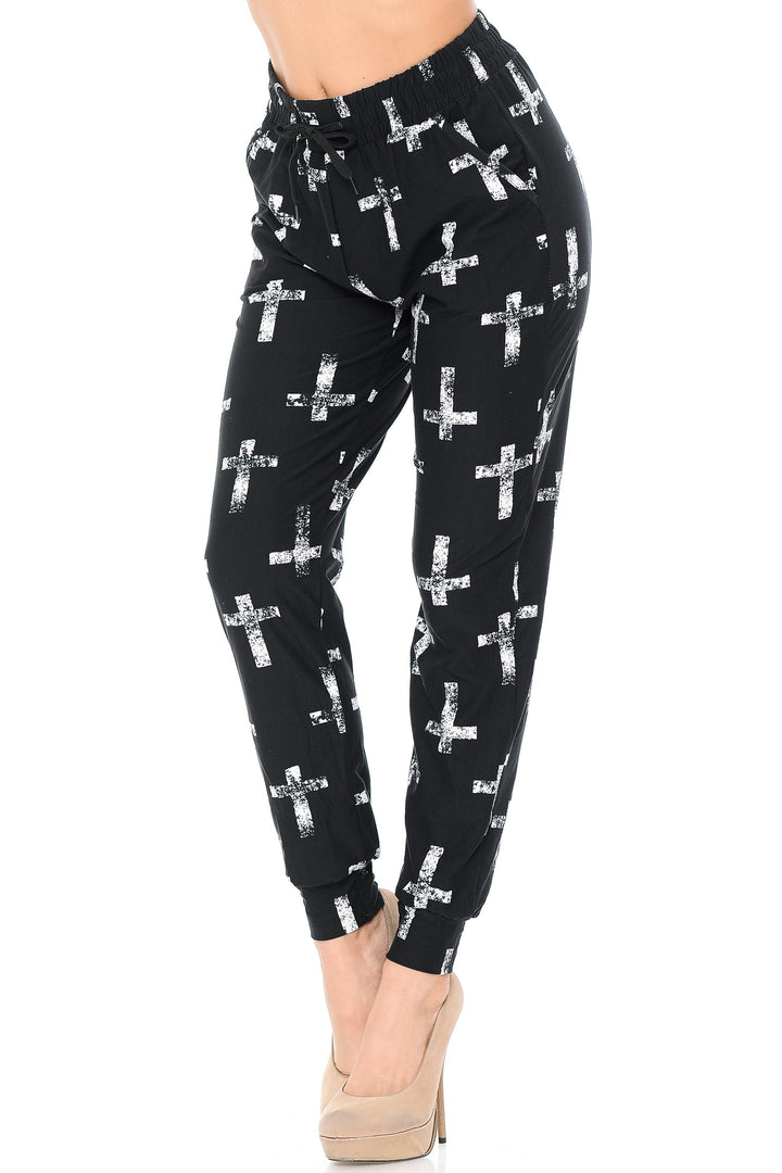 Buttery Soft Faded Cross Joggers