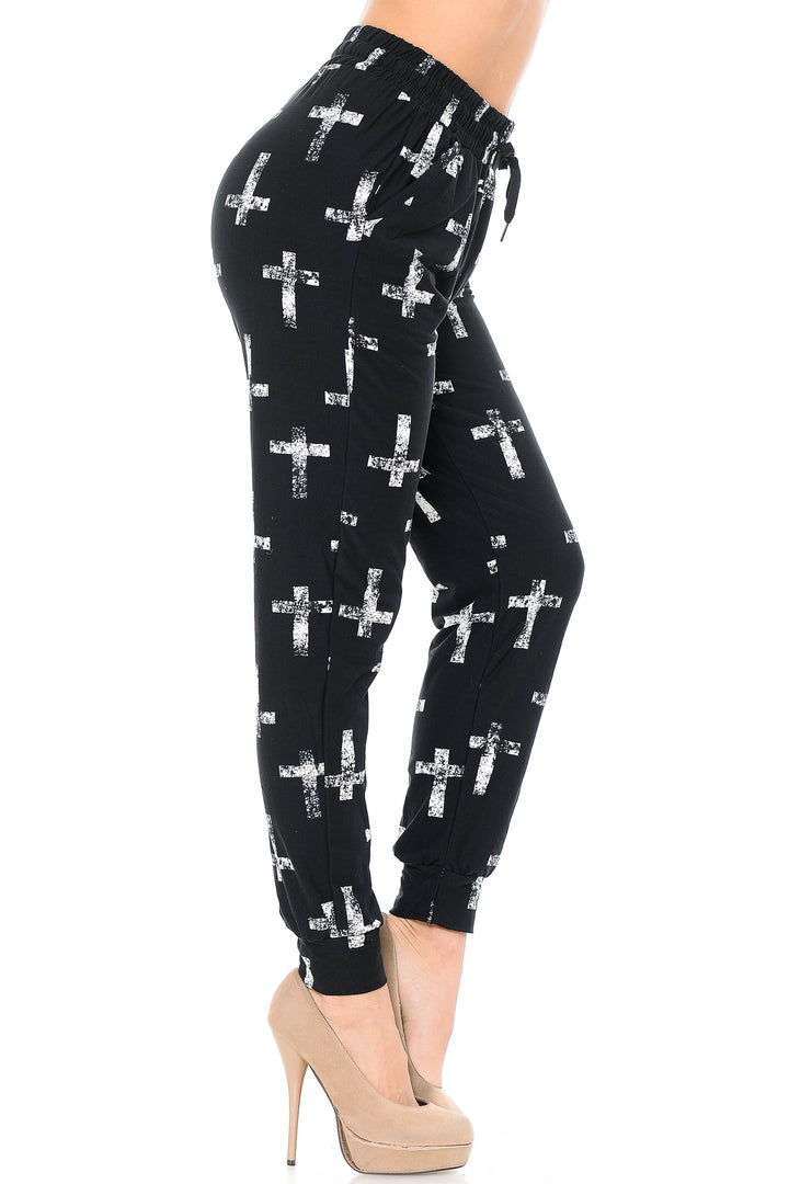 Buttery Soft Faded Cross Joggers