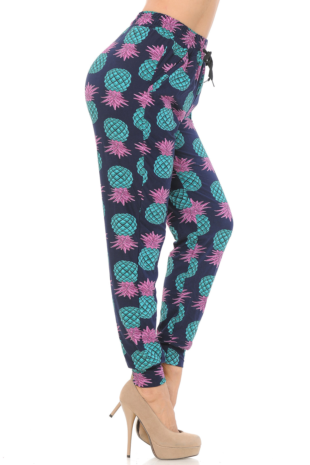Buttery Soft Teal Pineapple Women's Joggers