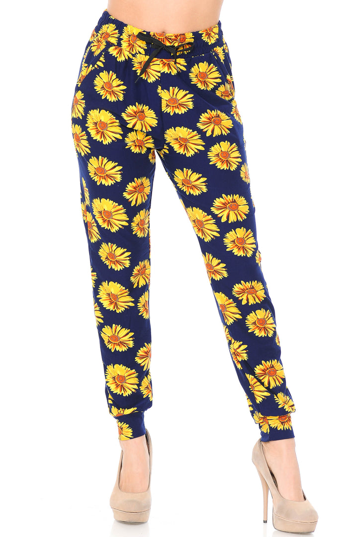 Buttery Soft Summer Daisy Joggers