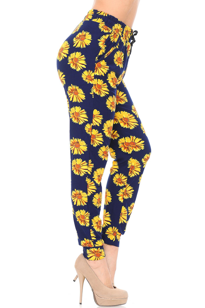 Buttery Soft Summer Daisy Joggers