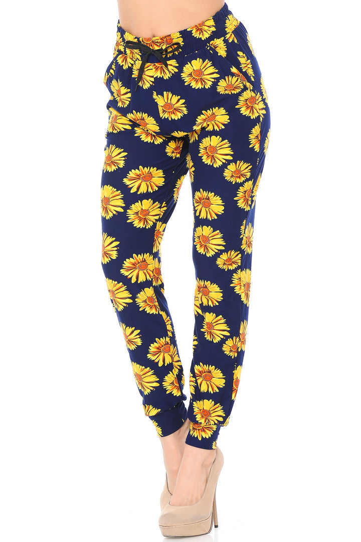 Buttery Soft Summer Daisy Joggers