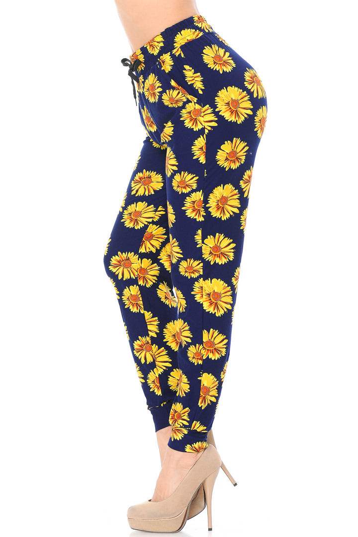 Buttery Soft Summer Daisy Joggers