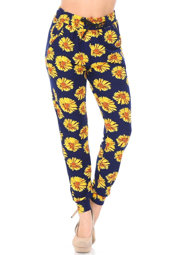 Buttery Soft Summer Daisy Joggers