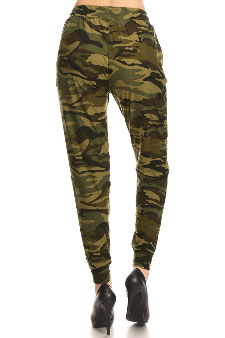 Buttery Soft Olive Camouflage Joggers - EEVEE
