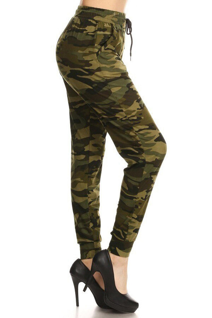 Buttery Soft Olive Camouflage Joggers - EEVEE