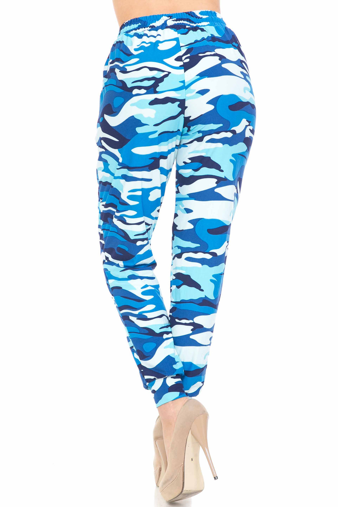 Buttery Soft Blue Camouflage Joggers - EEVEE