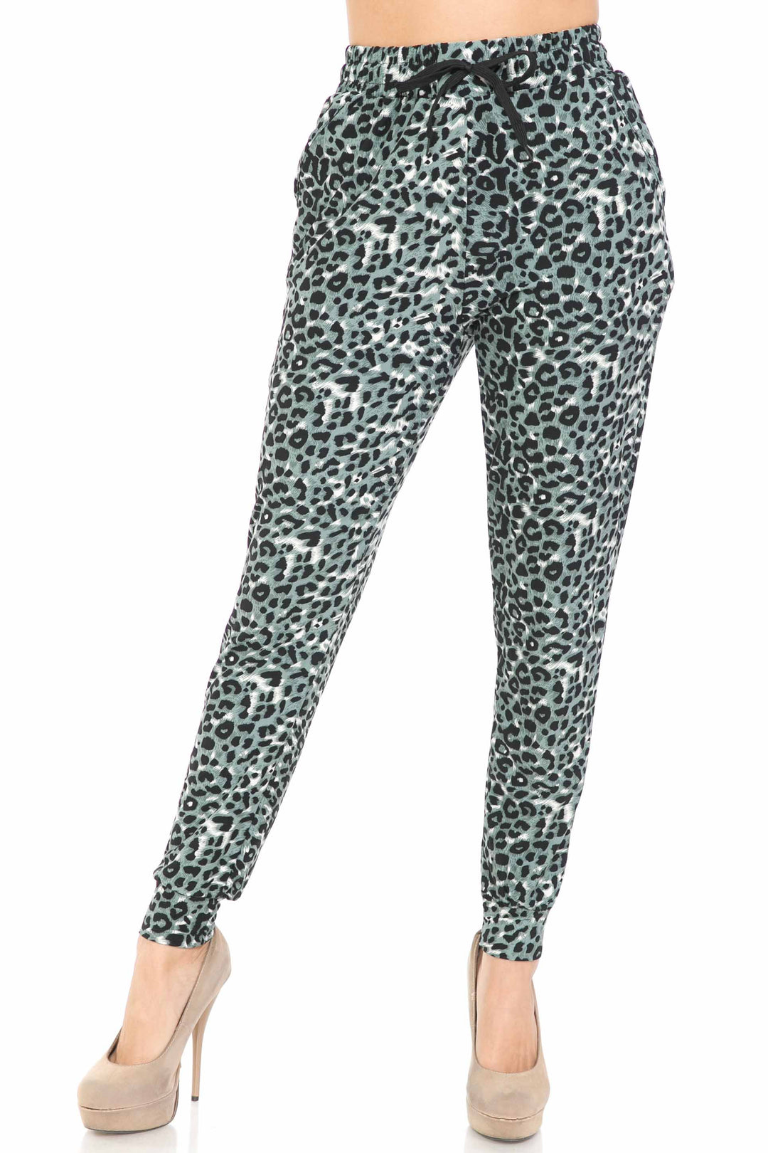 Buttery Soft Snow Leopard Joggers