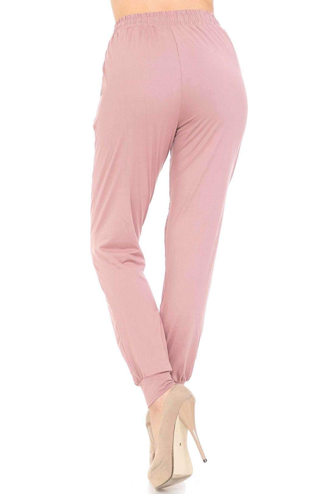 Buttery Soft Solid Basic Mauve Joggers - EEVEE