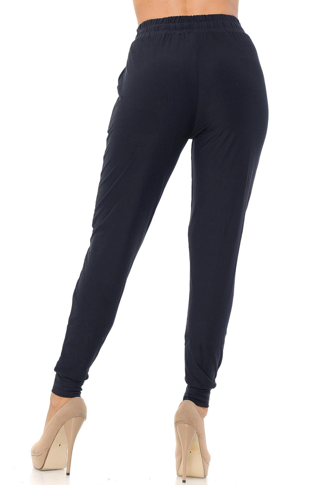 Buttery Smooth Solid Basic Navy Joggers - EEVEE