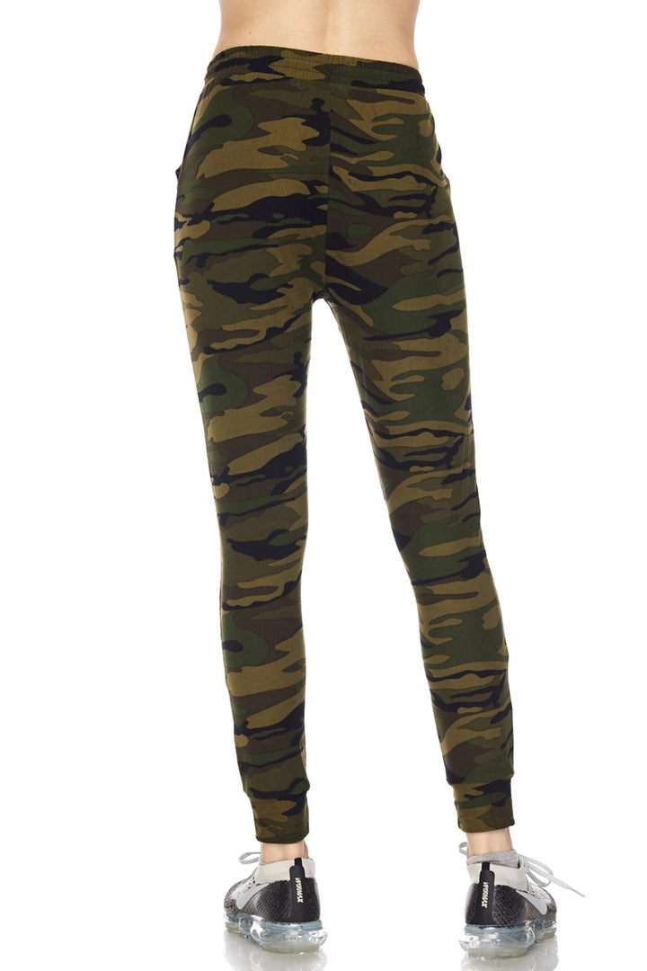 Buttery Soft Olive Green Camouflage Joggers