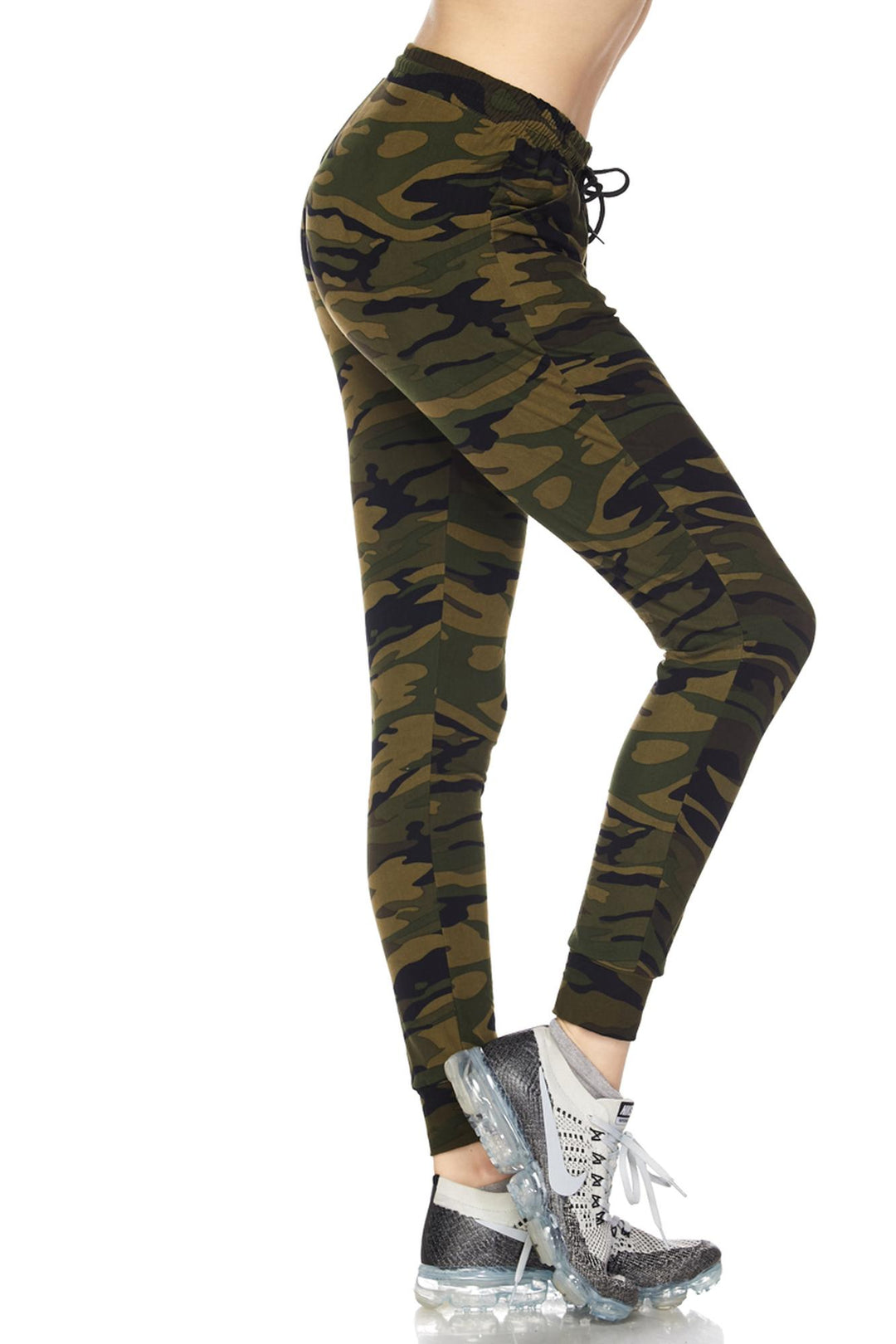 Buttery Soft Olive Green Camouflage Joggers