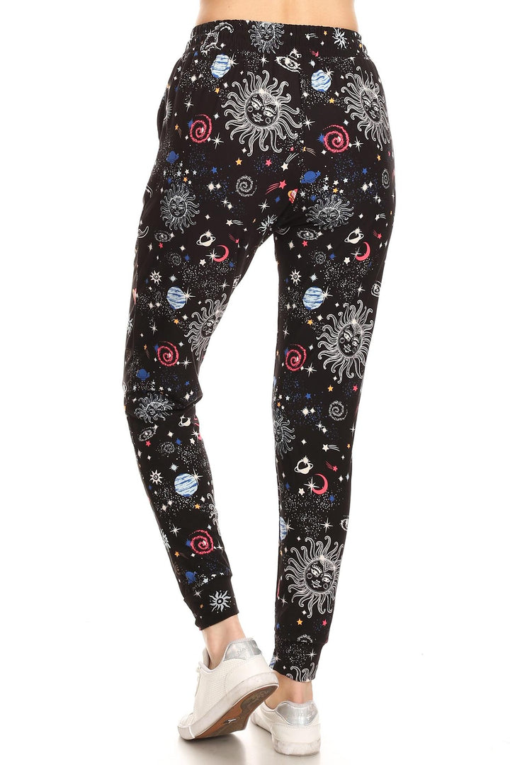 Buttery Soft Astrological Galaxy Plus Size Joggers