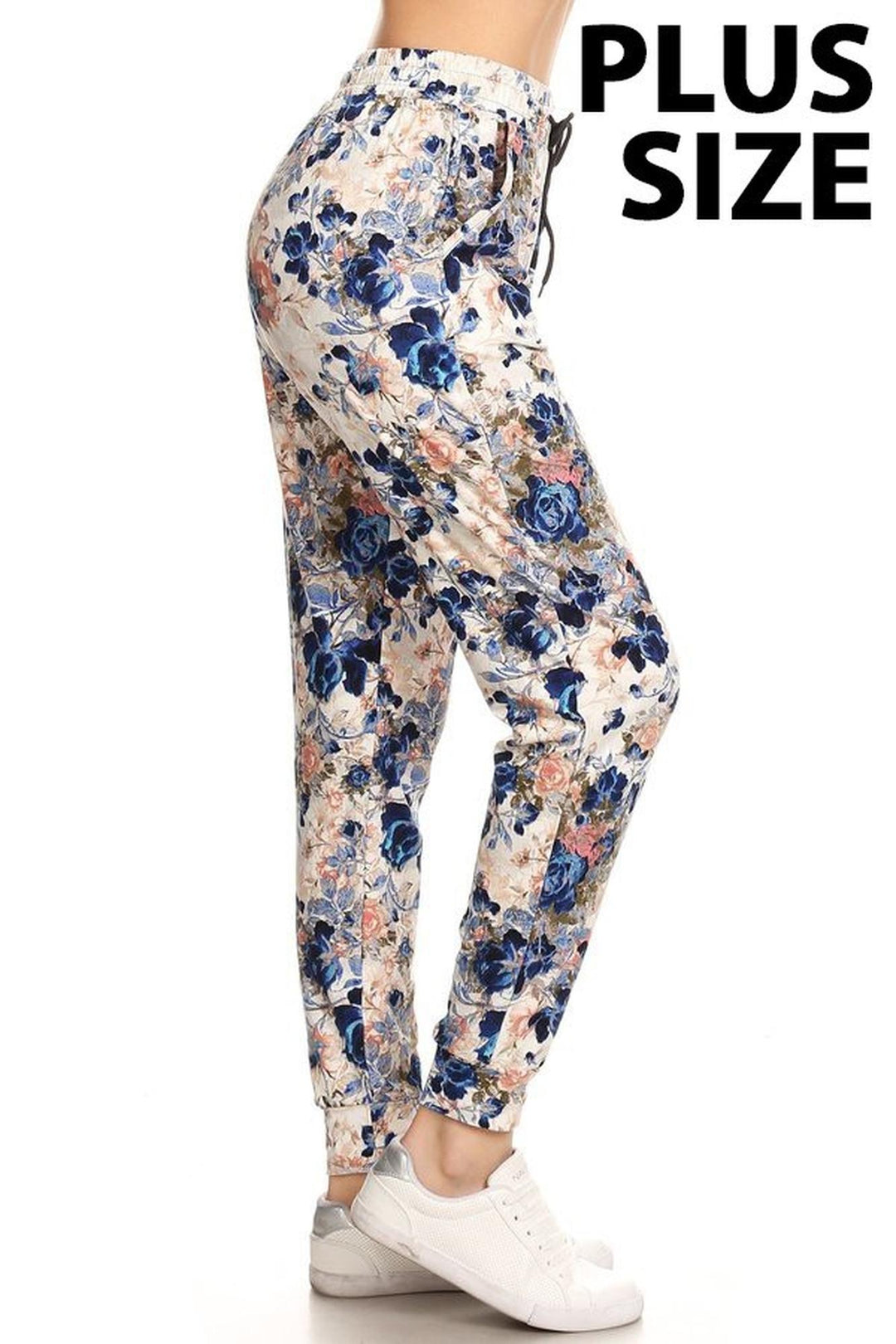 Buttery Soft Picasso Floral Plus Size Joggers