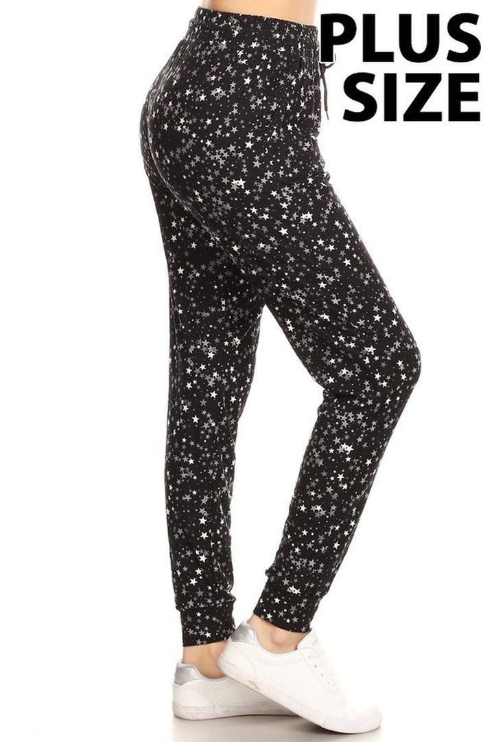 Buttery Soft Mini Star Plus Size Joggers