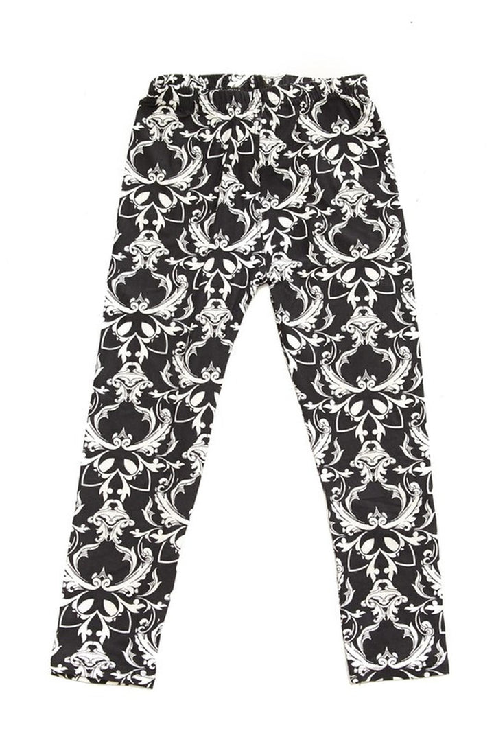 Buttery Soft Baroque Wreath Kids Leggings