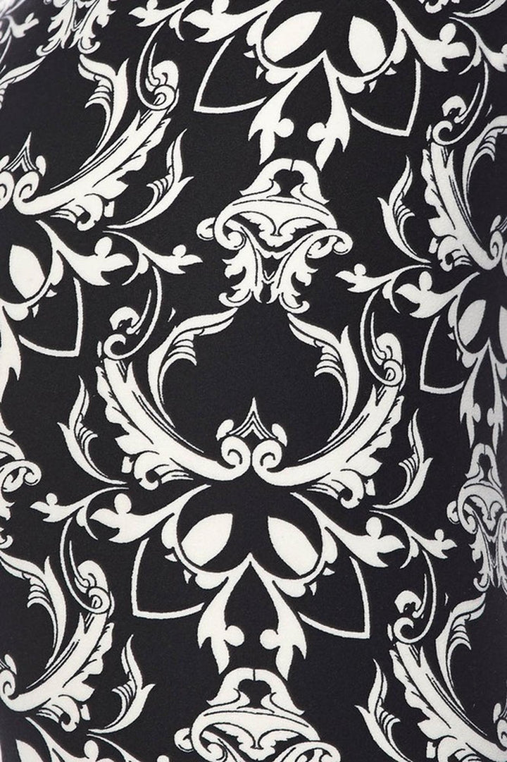 Buttery Soft Baroque Wreath Kids Leggings