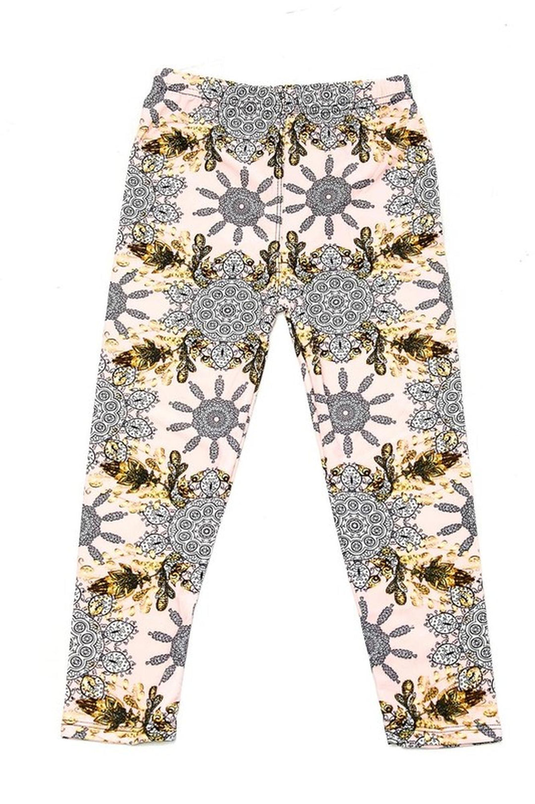 Buttery Soft Gorgeous Pink Motif Kids Leggings