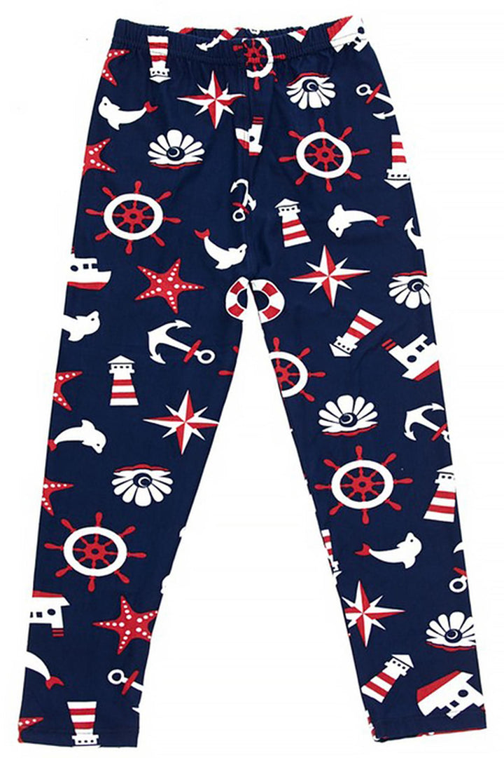 Buttery Soft Ship Ahoy Sailor Kid's Leggings