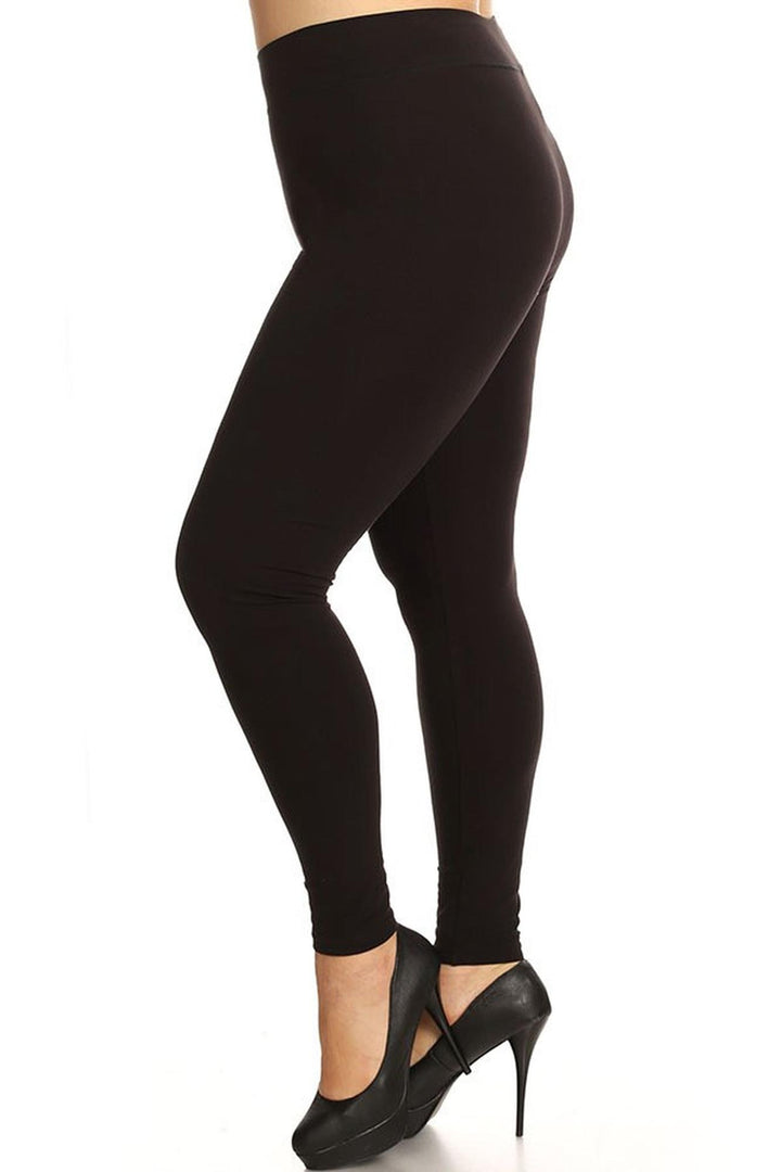 High Waisted Cotton Sport Plus Size Leggings