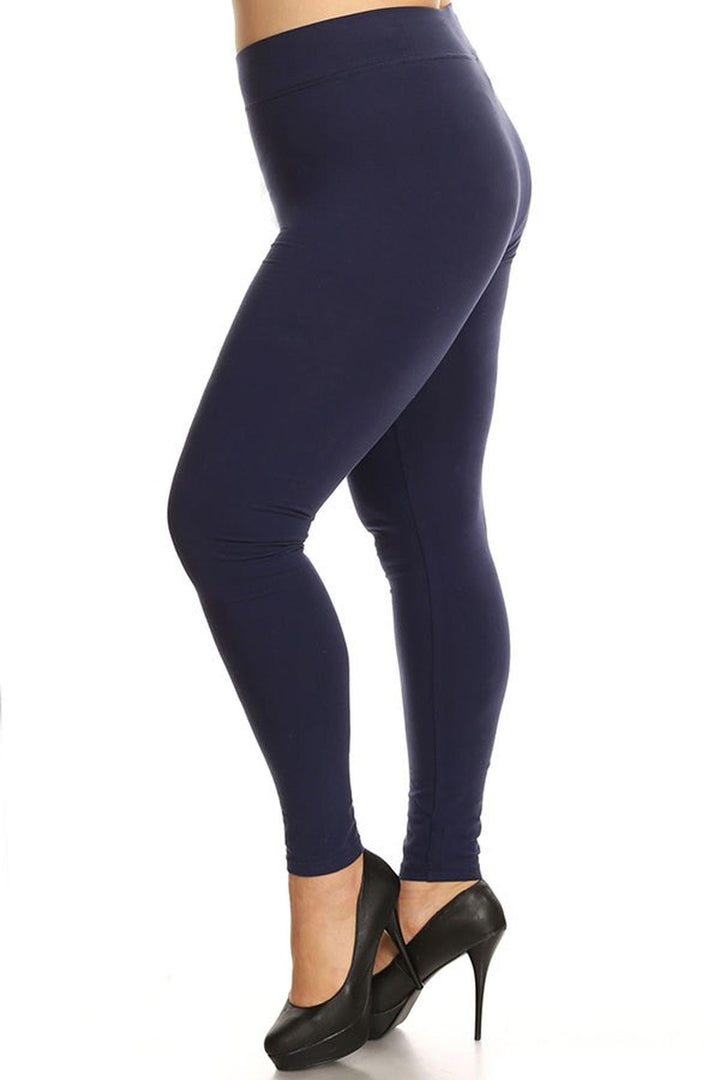 High Waisted Cotton Sport Plus Size Leggings