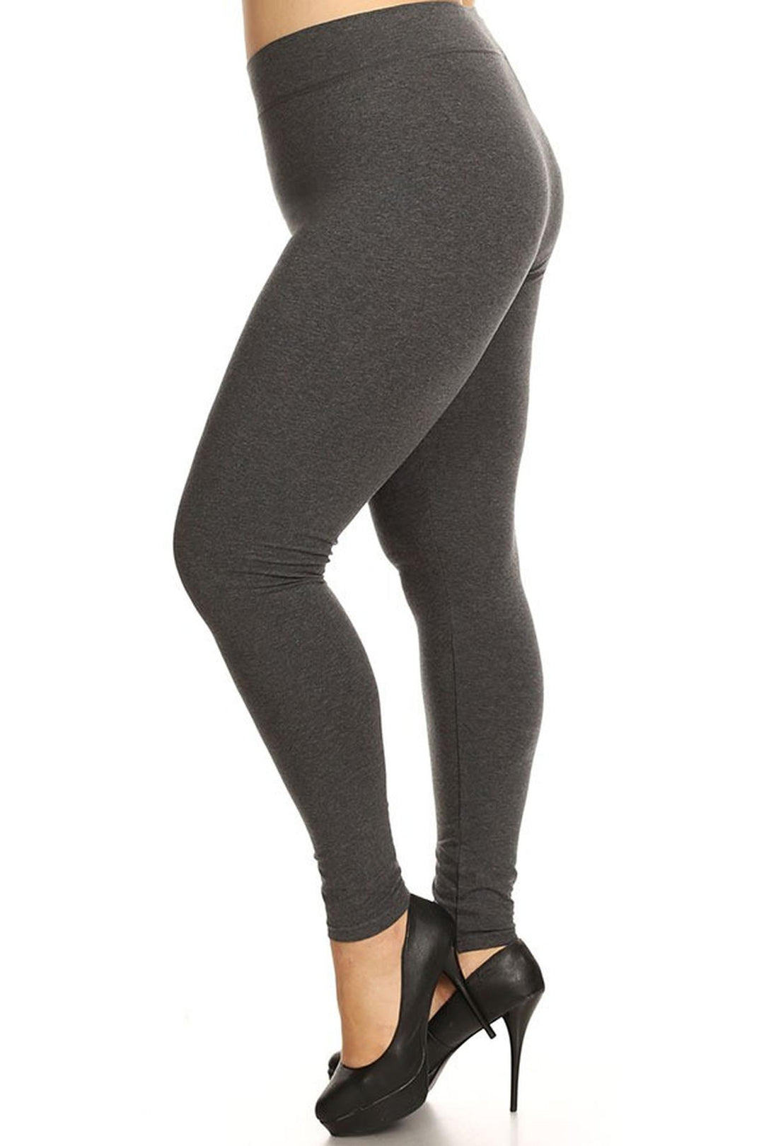 High Waisted Cotton Sport Plus Size Leggings