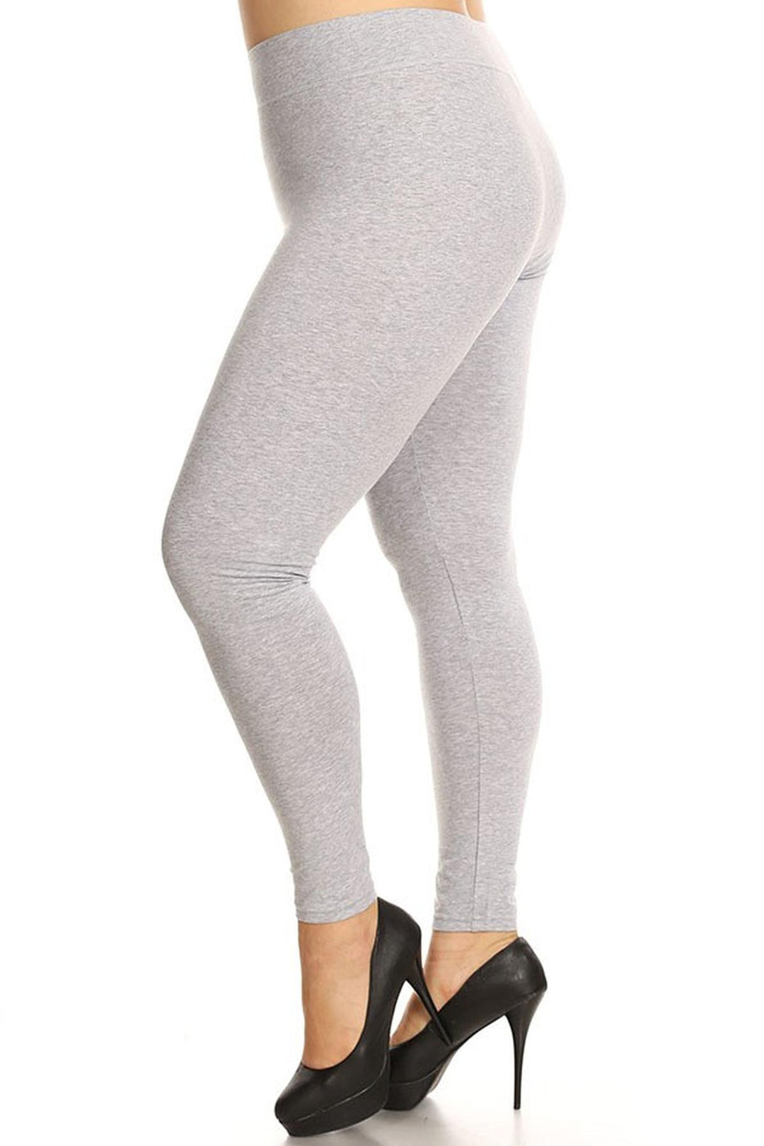 High Waisted Cotton Sport Plus Size Leggings