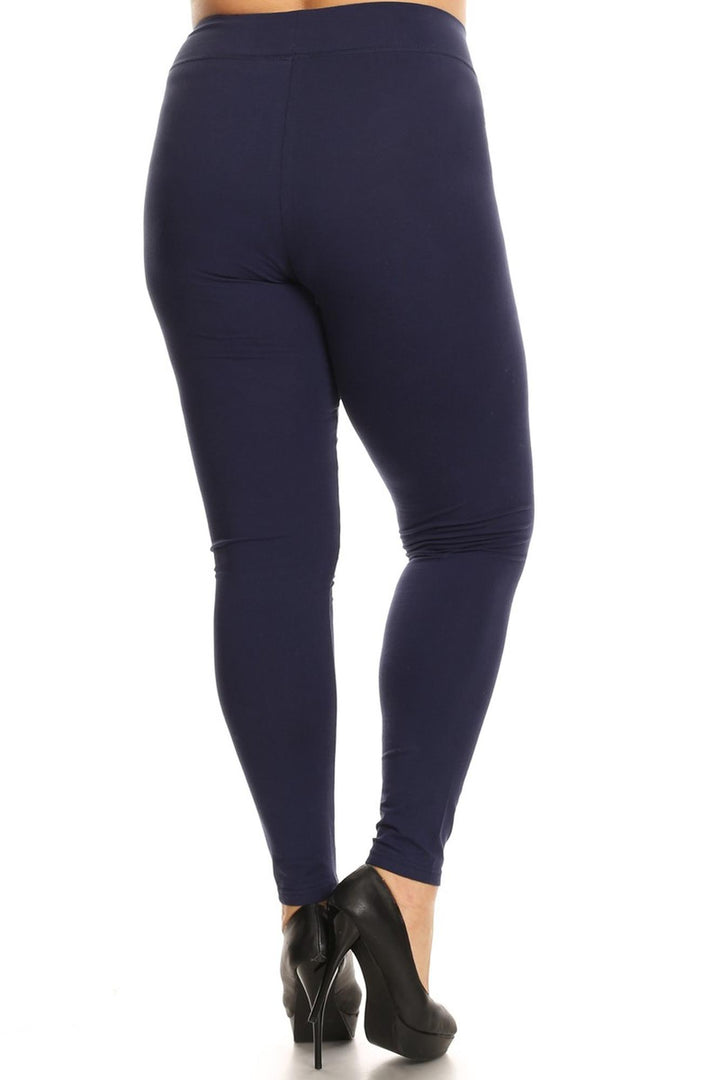High Waisted Cotton Sport Plus Size Leggings