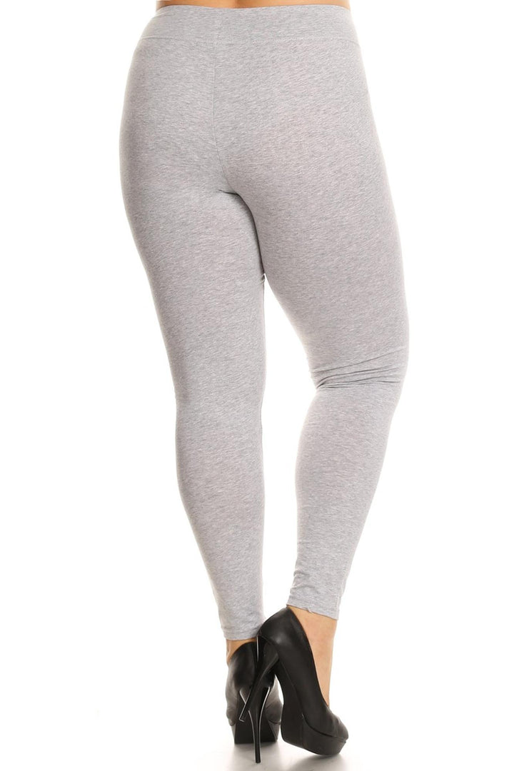High Waisted Cotton Sport Plus Size Leggings
