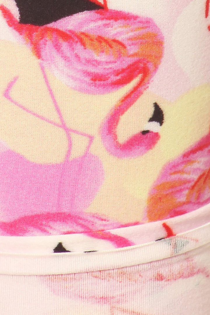Buttery Smooth Gorgeous Pink Flamingos Leggings - XSmall
