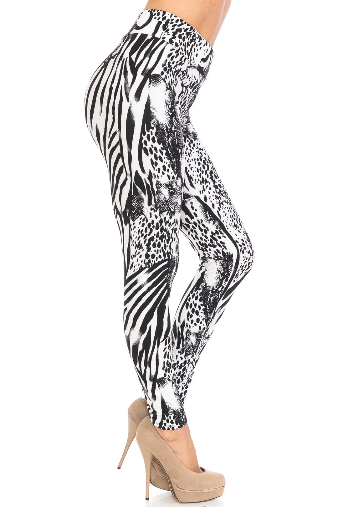 Buttery Smooth Wild Safari Plus Size High Waisted Leggings