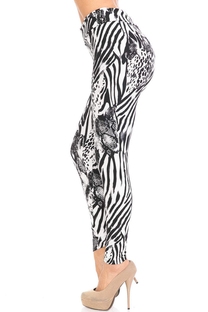 Buttery Smooth Wild Safari Plus Size High Waisted Leggings