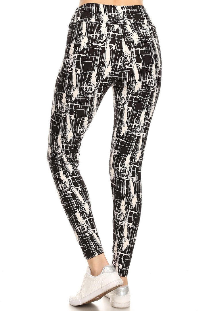 Buttery Smooth Splattered Lines High Waisted Leggings