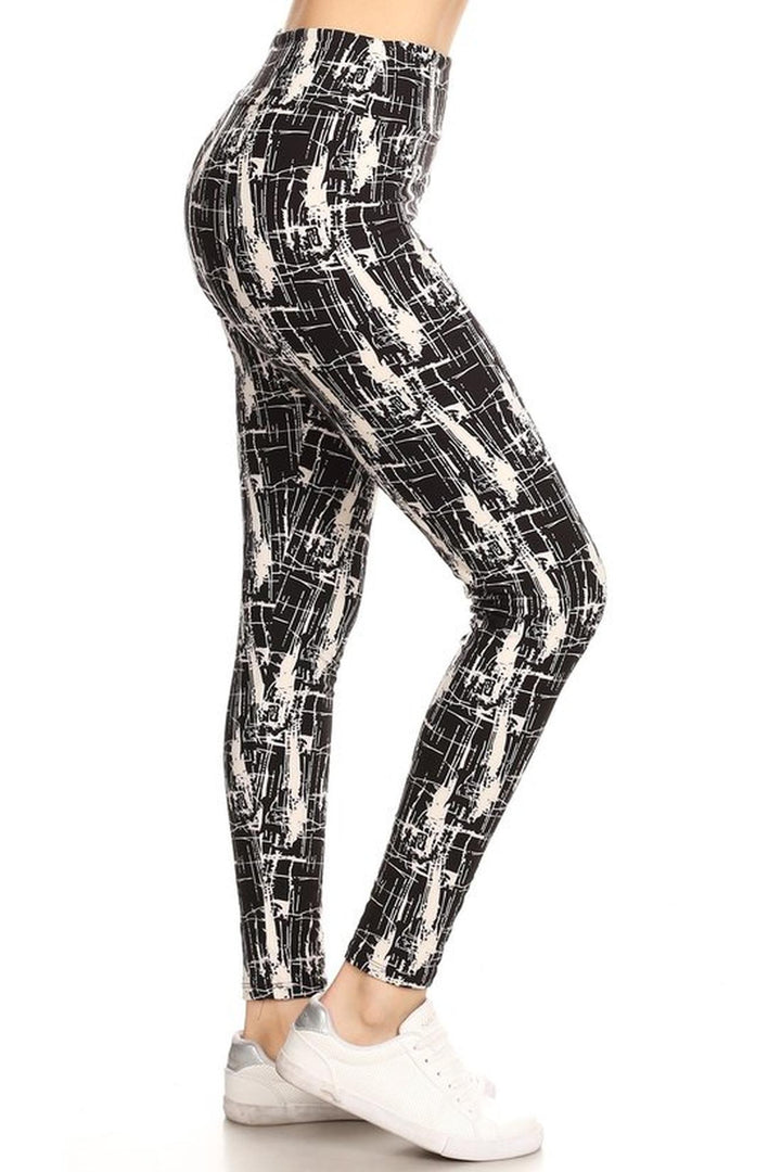 Buttery Smooth Splattered Lines High Waisted Leggings