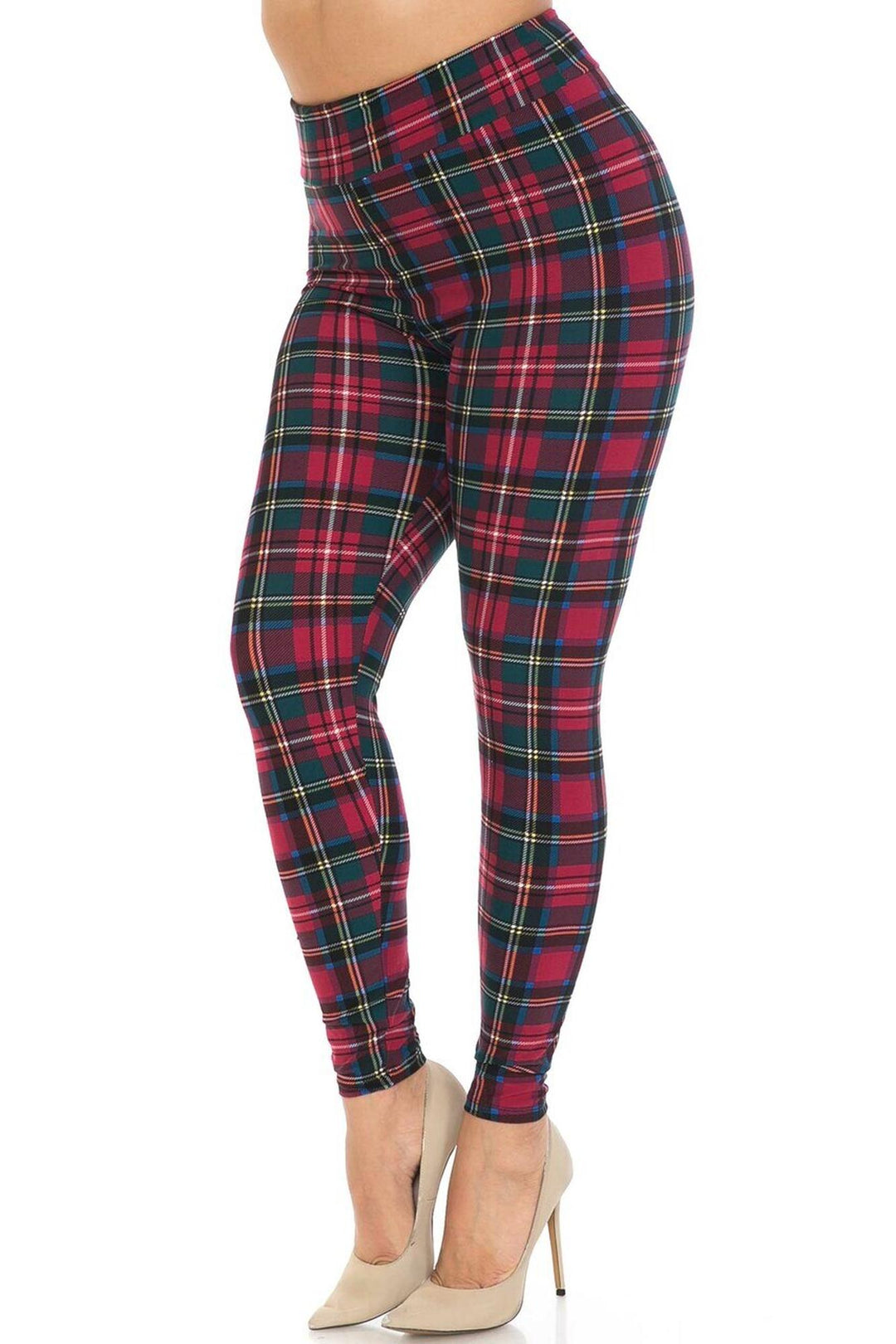 Buttery Smooth Modish Plaid High Waisted Leggings